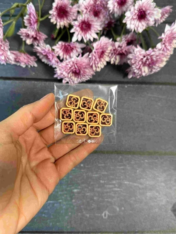 مهره های تزیینی چوبی کد 238