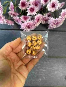 مهره های تزیینی چوبی کد 252