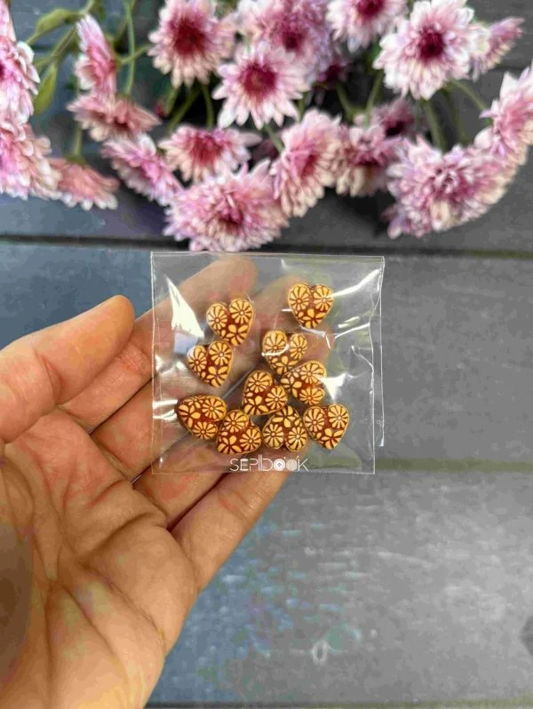 مهره های تزیینی چوبی کد 253