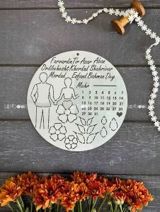 شابلون عروس داماد حروف لاتین (کد03)