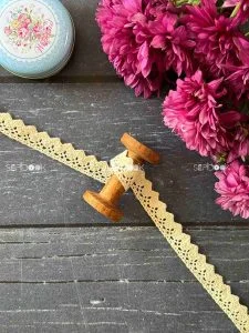 نوار کتان زیگزاگی(۲ سانتی)