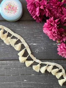 نوار کتان منگوله دار