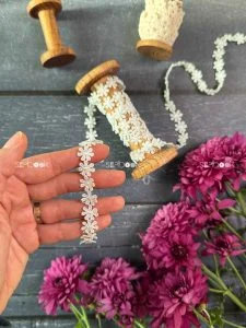 نوار شکوفه ابریشمی سفید