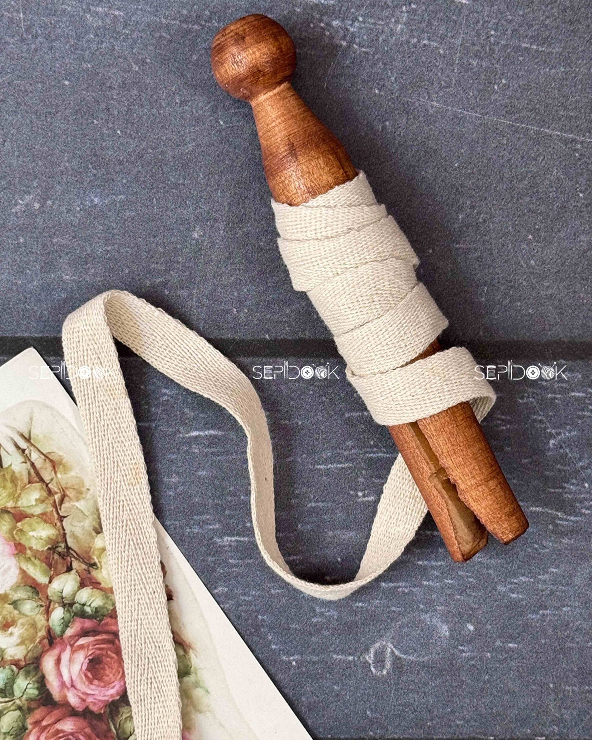 نوار خام پنبه ای کرم(بند عینک)