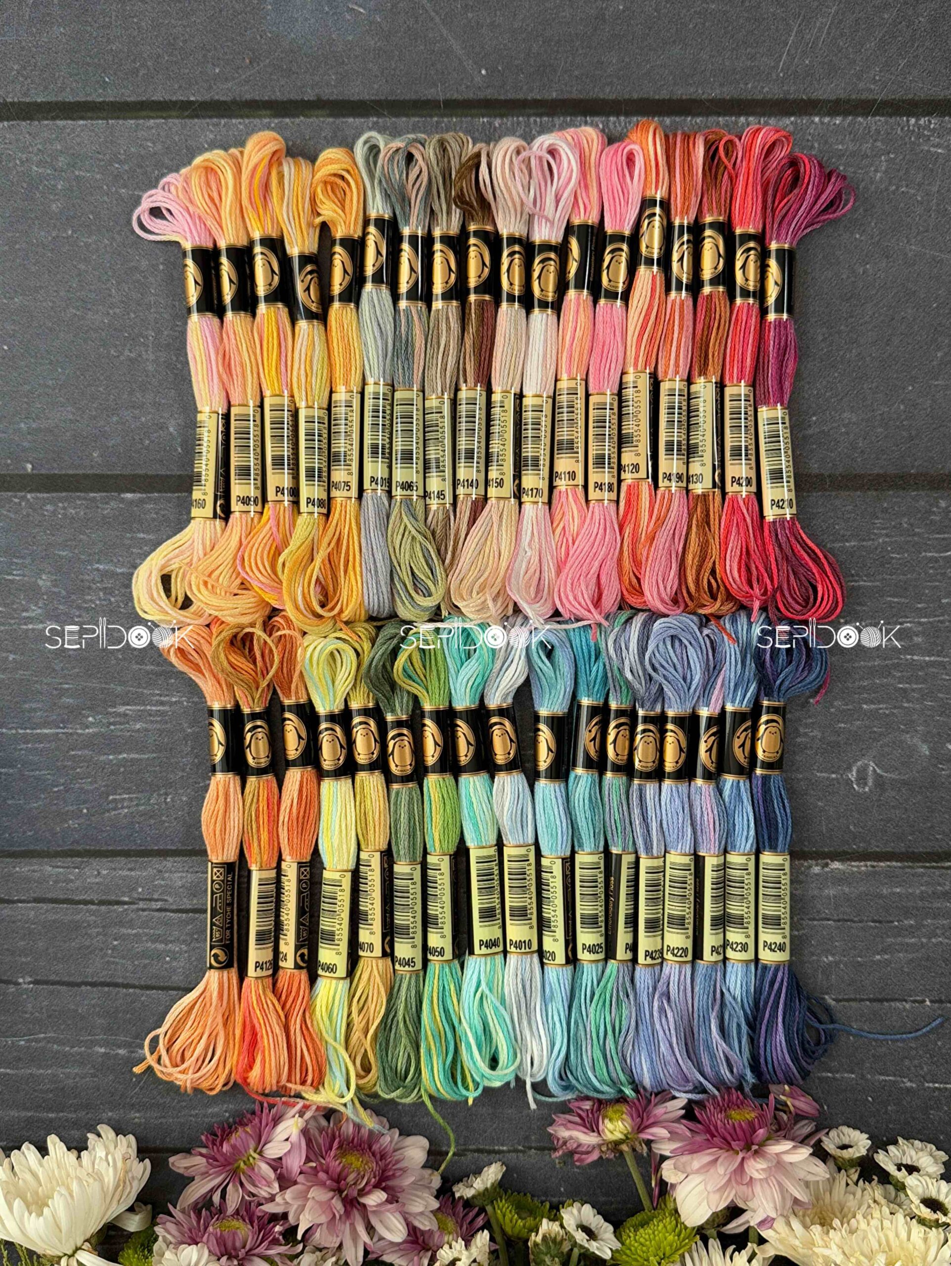 پک 36 عددی نخ مولتی کالر پنگوئن