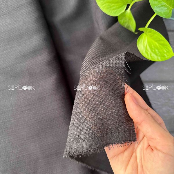 پارچه لینن اتووال مشکی