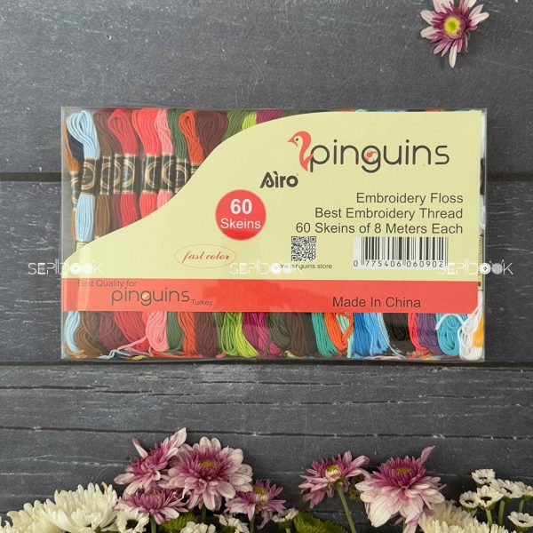 پک 60 عددی نخ گلدوزی