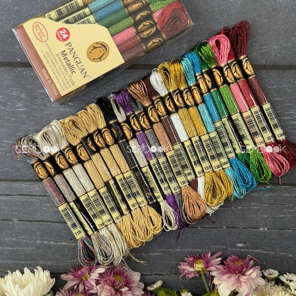 پک 24 عددی نخ متالیک پنگوئن