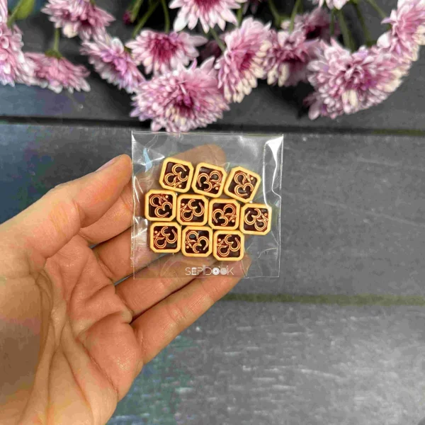 مهره های تزیینی چوبی کد 238