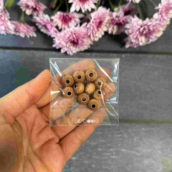 مهره های تزیینی چوبی کد 243