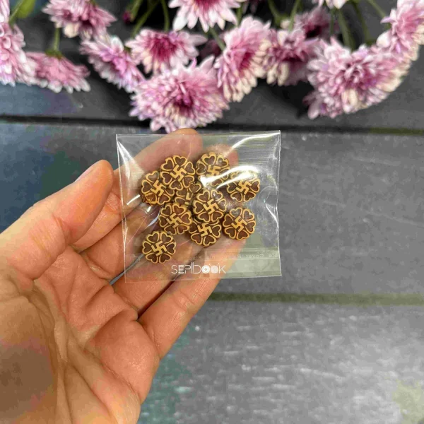مهره های تزیینی چوبی کد 244