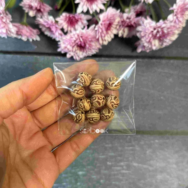 مهره های تزیینی چوبی کد 248