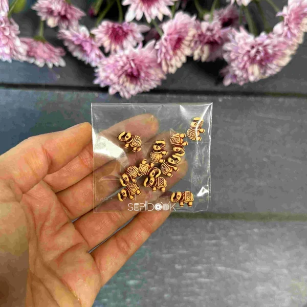 مهره های تزیینی چوبی کد 249