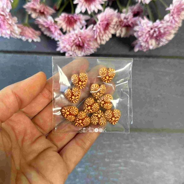 مهره های تزیینی چوبی کد 253