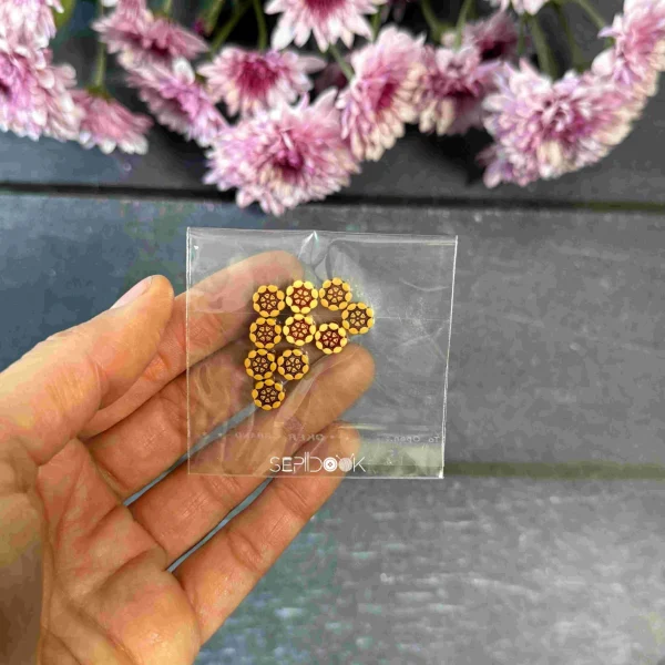 مهره های تزیینی چوبی کد 256