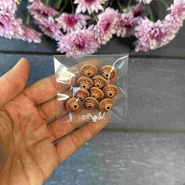 مهره های تزیینی چوبی کد 259