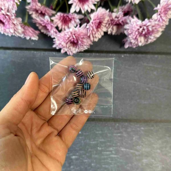 مهره های تزیینی رنگی کد 260