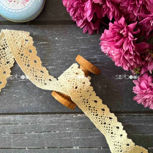 نوار کتان قلاببافی (دندونه دار خطی)